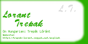 lorant trepak business card